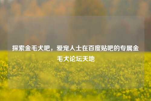 探索金毛犬吧，爱宠人士在百度贴吧的专属金毛犬论坛天地