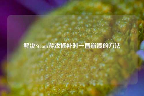 解决Steam游戏修补时一直崩溃的方法