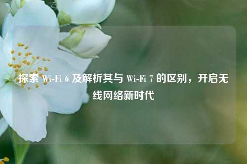 探索 Wi-Fi 6 及解析其与 Wi-Fi 7 的区别，开启无线网络新时代