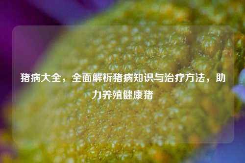 猪病大全，全面解析猪病知识与治疗方法，助力养殖健康猪