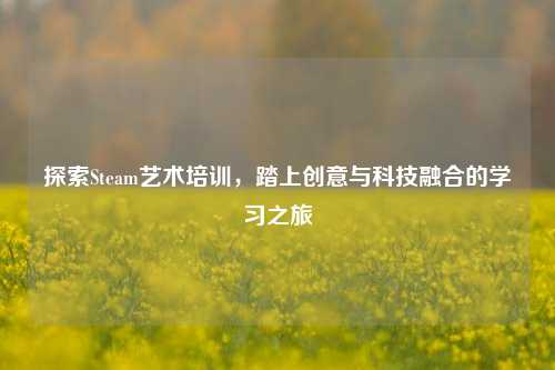 探索Steam艺术培训，踏上创意与科技融合的学习之旅