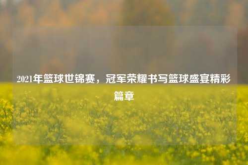2021年篮球世锦赛，冠军荣耀书写篮球盛宴精彩篇章
