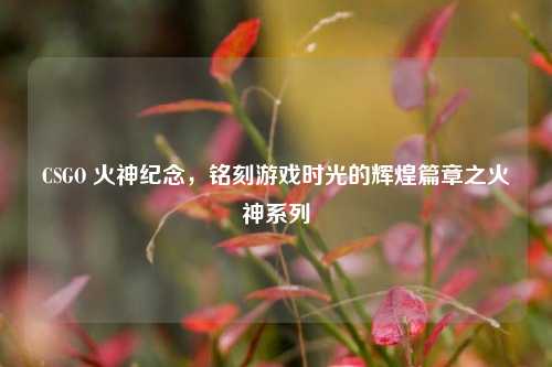 CSGO 火神纪念，铭刻游戏时光的辉煌篇章之火神系列
