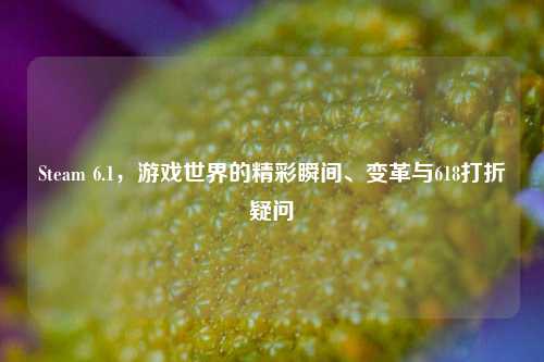 Steam 6.1，游戏世界的精彩瞬间、变革与618打折疑问