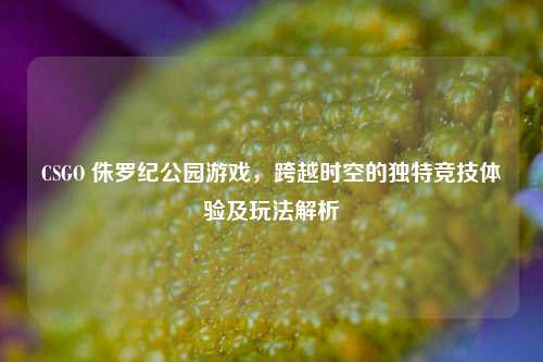 CSGO 侏罗纪公园游戏，跨越时空的独特竞技体验及玩法解析