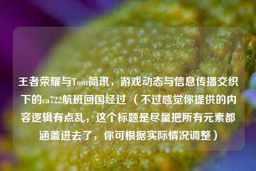 王者荣耀与Tom简讯，游戏动态与信息传播交织下的ca722航班回国经过 （不过感觉你提供的内容逻辑有点乱，这个标题是尽量把所有元素都涵盖进去了，你可根据实际情况调整）
