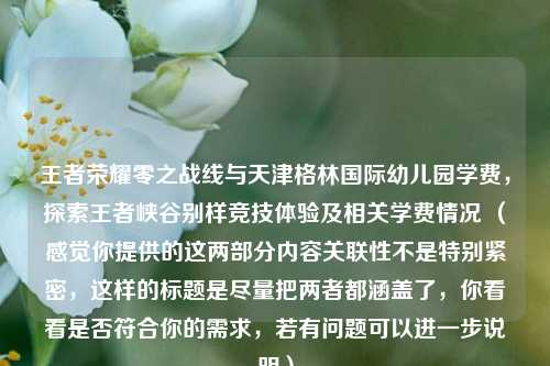 王者荣耀零之战线与天津格林国际幼儿园学费，探索王者峡谷别样竞技体验及相关学费情况 （感觉你提供的这两部分内容关联性不是特别紧密，这样的标题是尽量把两者都涵盖了，你看看是否符合你的需求，若有问题可以进一步说明）