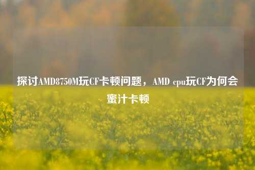 探讨AMD8750M玩CF卡顿问题，AMD cpu玩CF为何会蜜汁卡顿