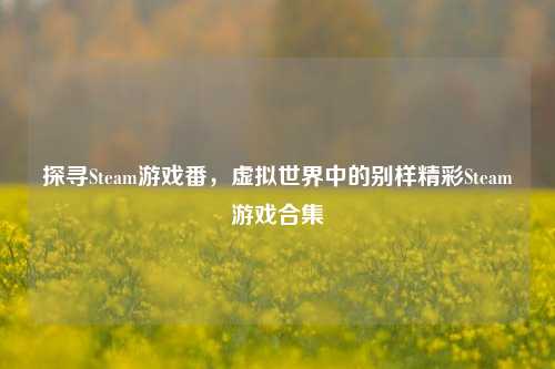 探寻Steam游戏番，虚拟世界中的别样精彩Steam游戏合集