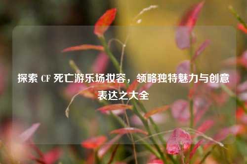 探索 CF 死亡游乐场妆容，领略独特魅力与创意表达之大全
