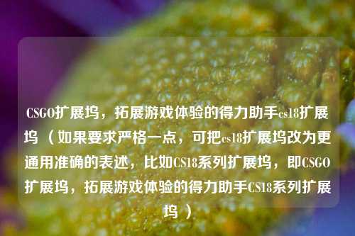 CSGO扩展坞，拓展游戏体验的得力助手cs18扩展坞 （如果要求严格一点，可把cs18扩展坞改为更通用准确的表述，比如CS18系列扩展坞，即CSGO扩展坞，拓展游戏体验的得力助手CS18系列扩展坞 ）