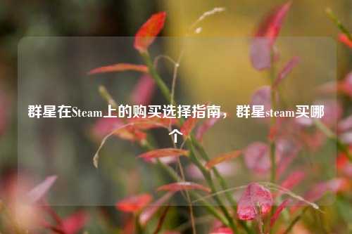 群星在Steam上的购买选择指南，群星steam买哪个