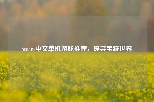 Steam中文单机游戏推荐，探寻宝藏世界
