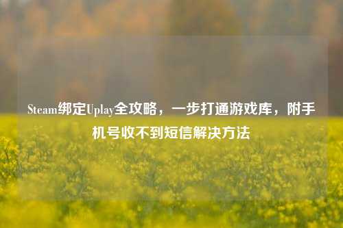 Steam绑定Uplay全攻略，一步打通游戏库，附手机号收不到短信解决方法