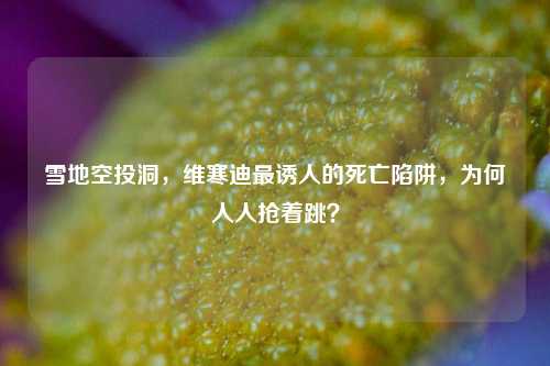 雪地空投洞，维寒迪最诱人的死亡陷阱，为何人人抢着跳？