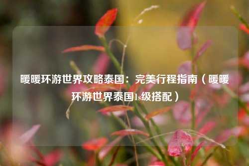暖暖环游世界攻略泰国：完美行程指南（暖暖环游世界泰国1s级搭配）